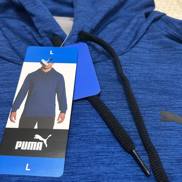 NWT Puma Men’s Hoodie Blue size L - Picture 2 of 4